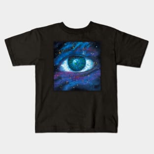 Galactic Gaze Unveiled Kids T-Shirt